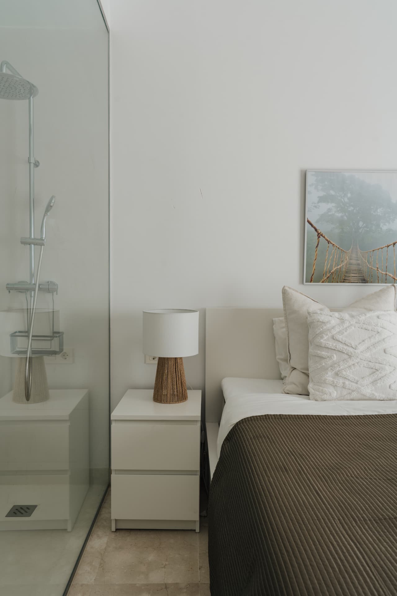 Bedroom with en-suite walk-in shower