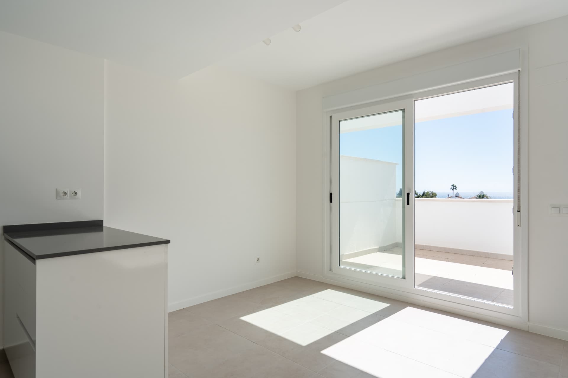 Dining area beside the terrace doors